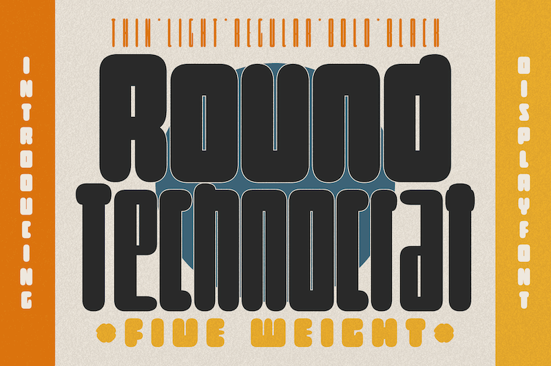 Round Technocrat Font