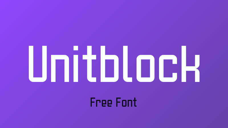 Unitblock Font