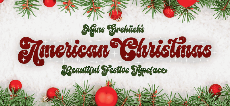 American Christmas Font
