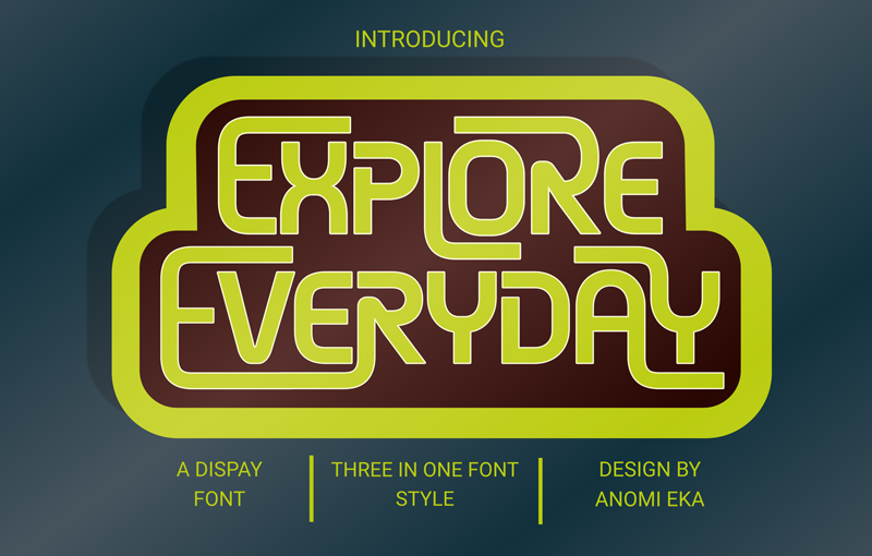 Explore Everyday Font