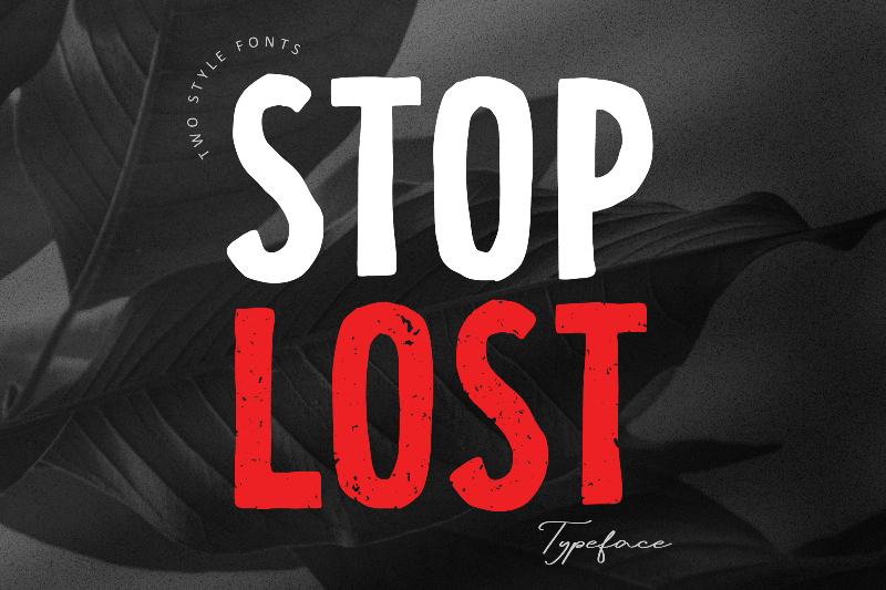 Stop Lost Font