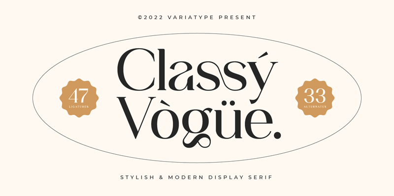 Classy Vogue Font
