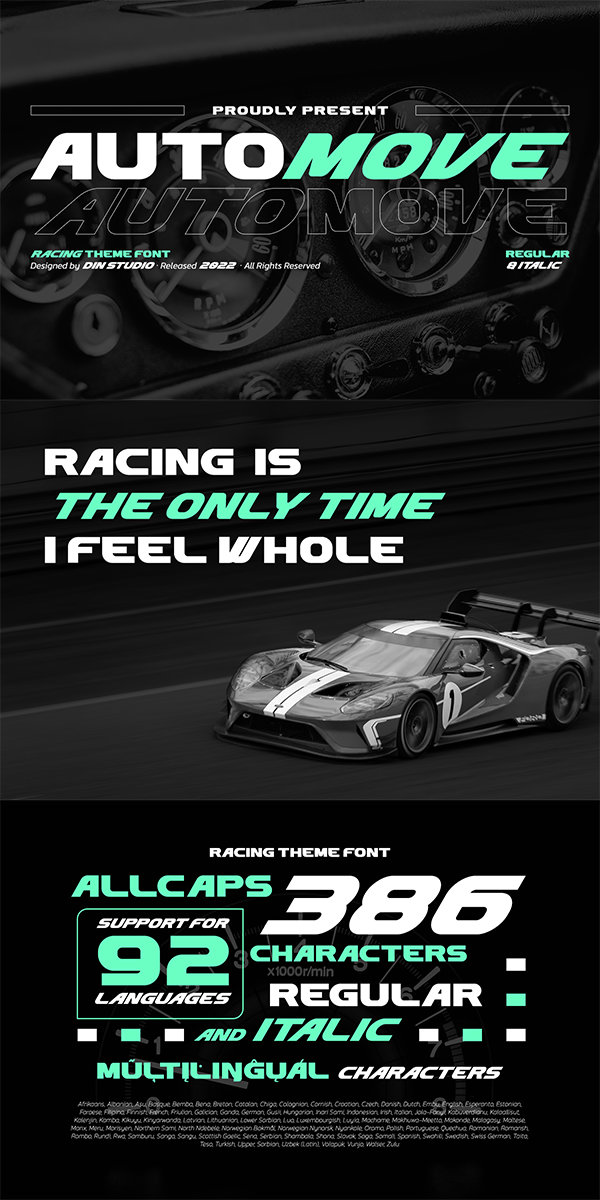 Automove Font