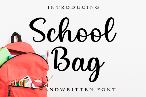 School Bag Font