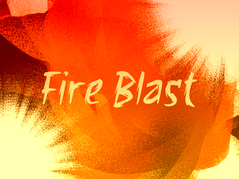 f Fire Blast Font