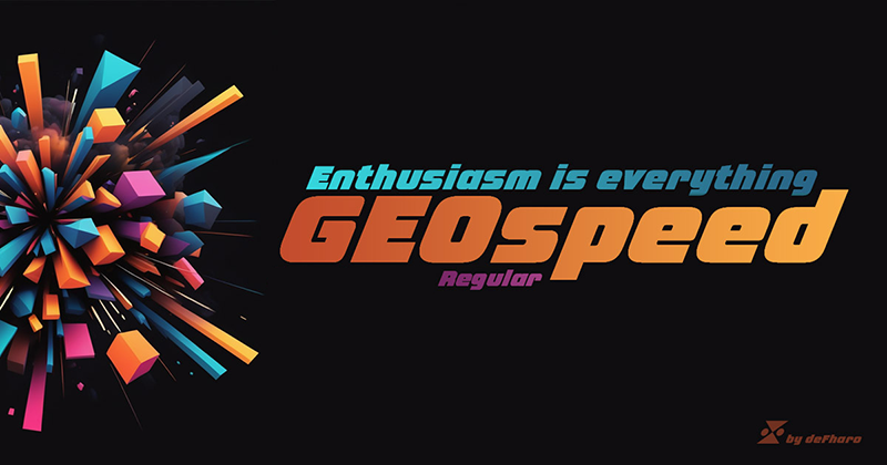 GEOspeed Font
