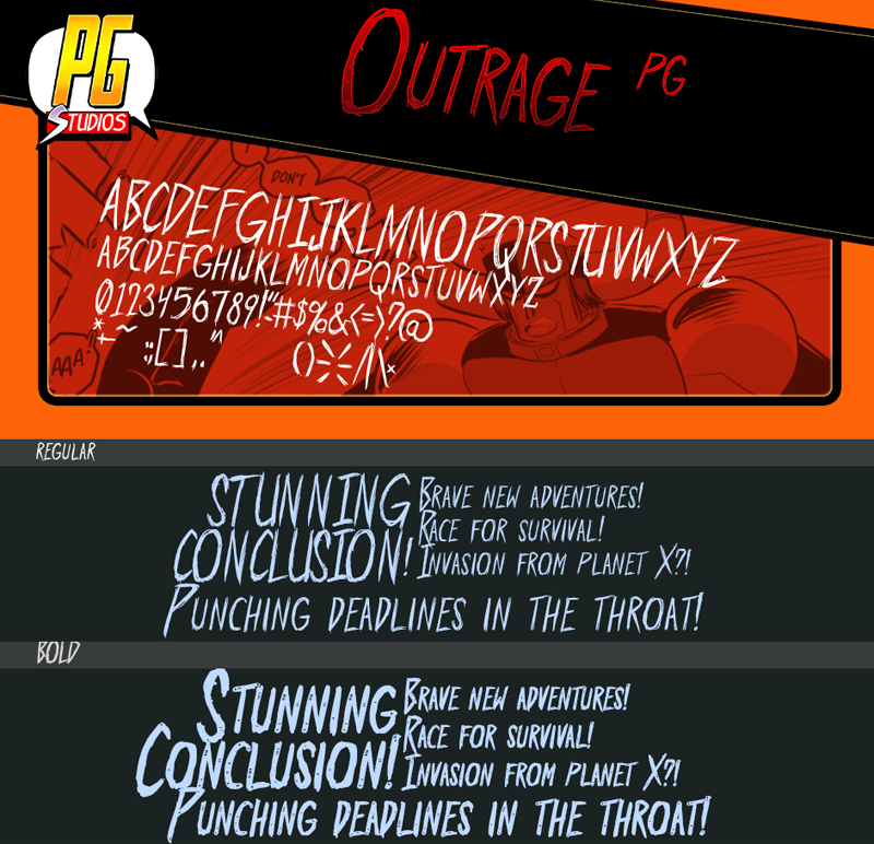Outrage PG Font