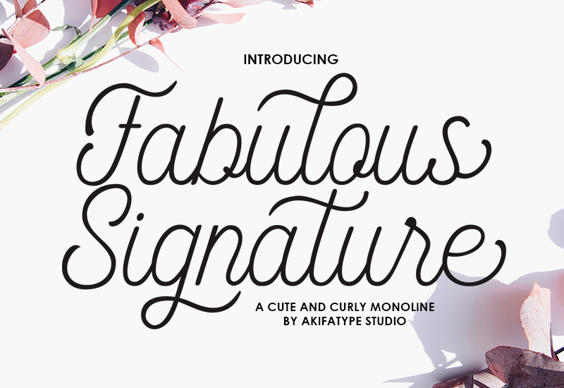 Fabulous Signature Font