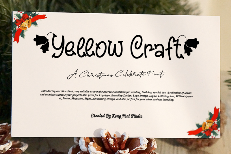 Yellow Craft Font