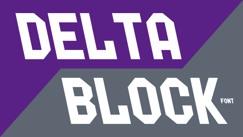 Delta Block Font
