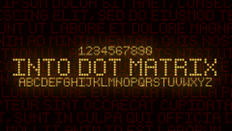 Into Dot Matrix Font