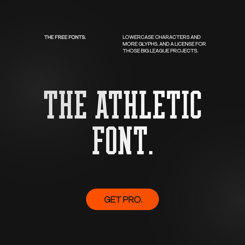 The Athletic Font Font