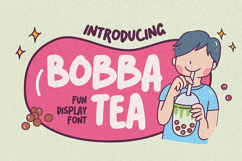Bobba Tea Font