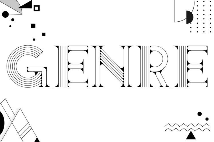 Genre Line Font