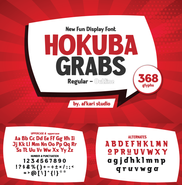 Hokuba Grabs Font