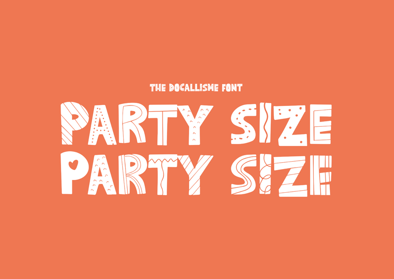 Party Size Font