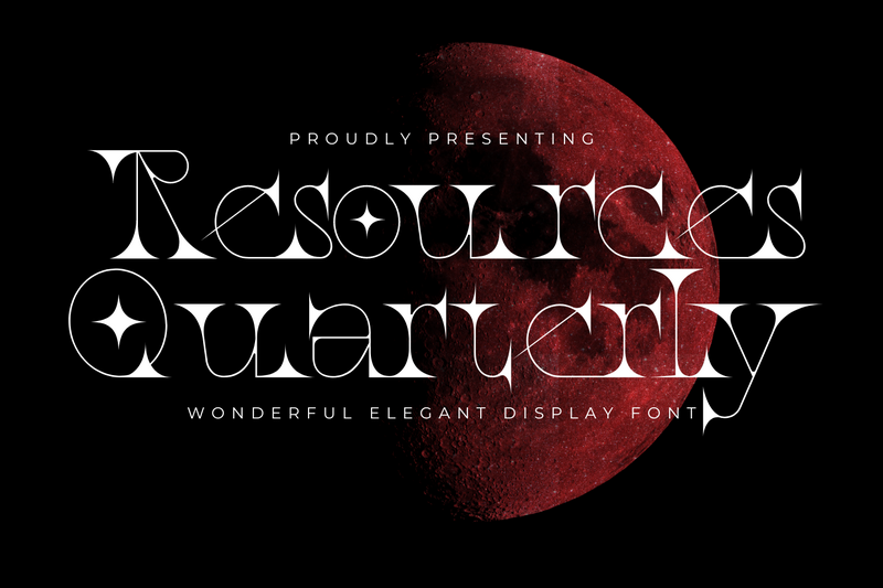 Resources Quarterly Font