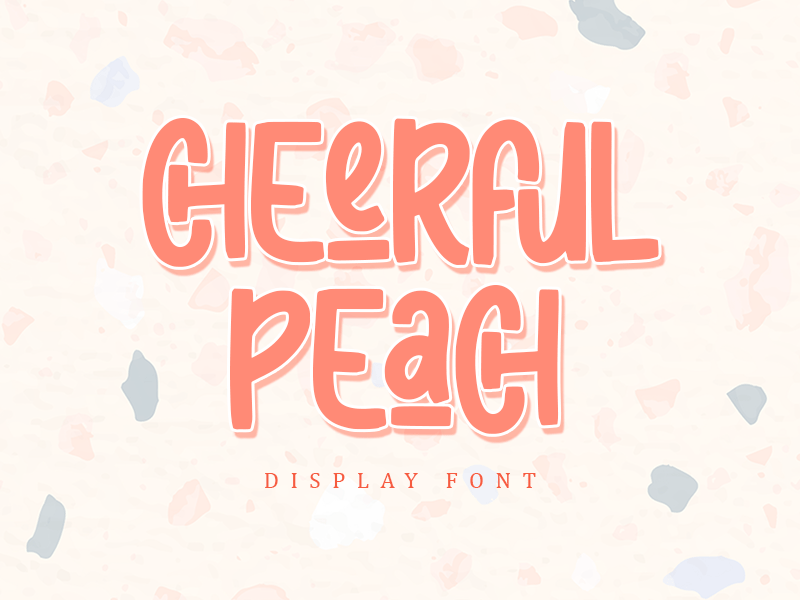 Cheerful Peach Font