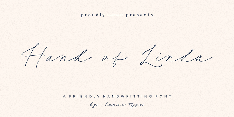 Hand of Linda Font