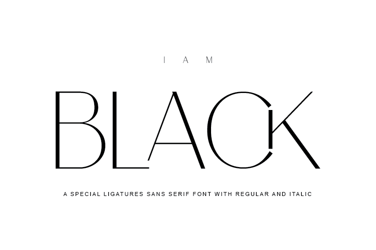 I am Black Font