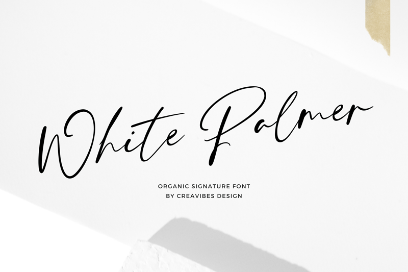 White Palmer Font