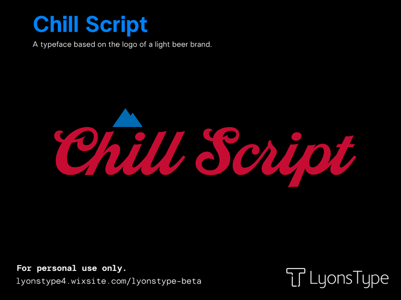 Chill Script Font