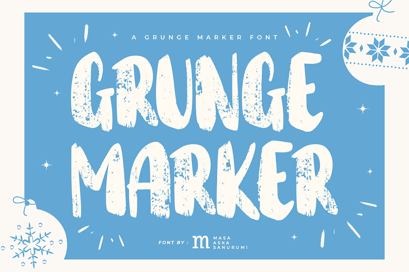 Grunge Marker Font