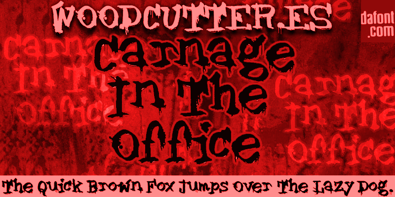 Carnage In The Office Font