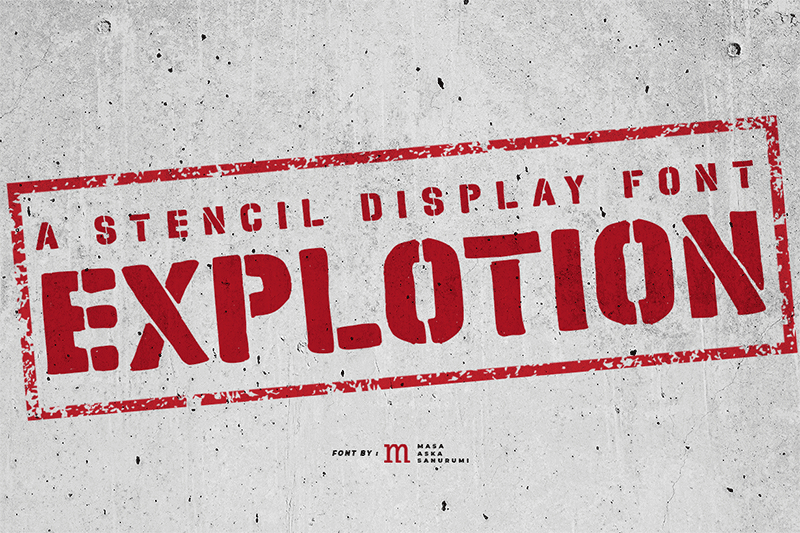 Explotion Font