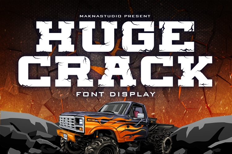 Huge Crack Font