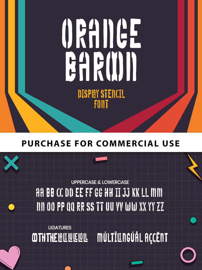 Orange Baroon Display Font