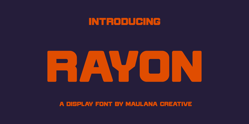 Rayon Font