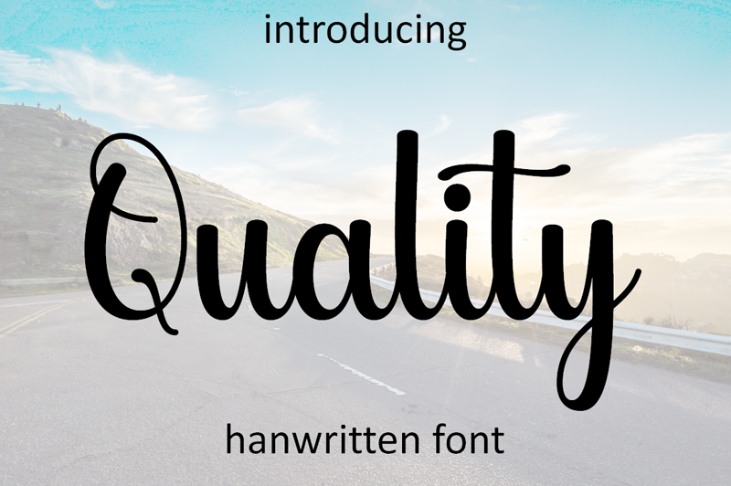 Quality Font