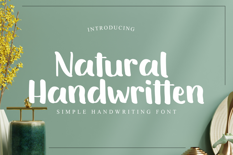 Natural Handwritten Font