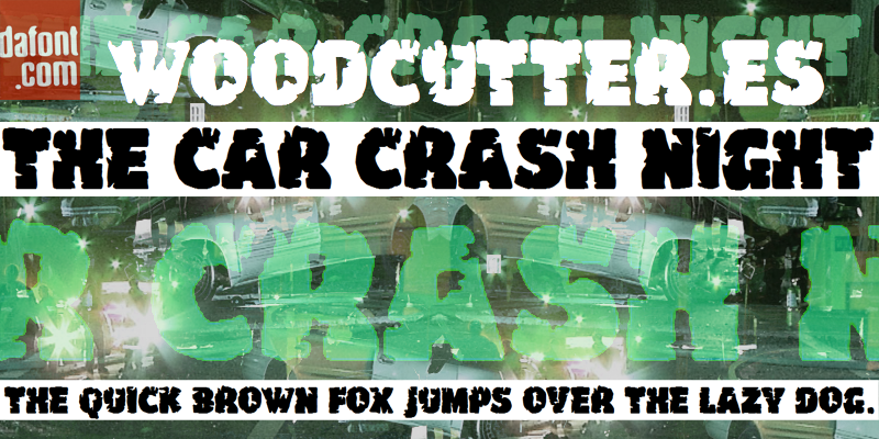 The Car Crash Night Font