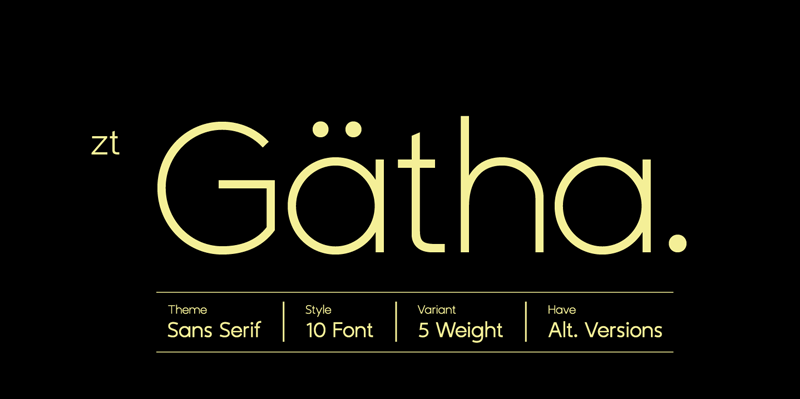 ZT Gatha Font