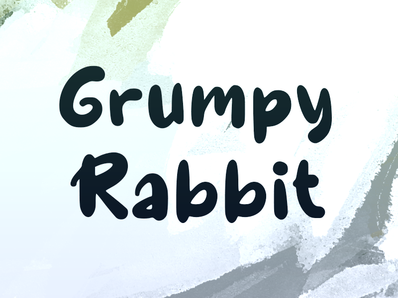 g Grumpy Rabbit Font