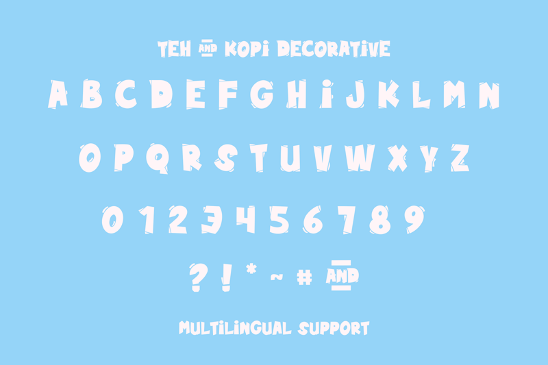 Teh And Kopi Font