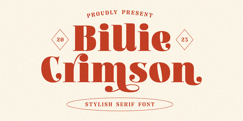 Billie Crimson Font
