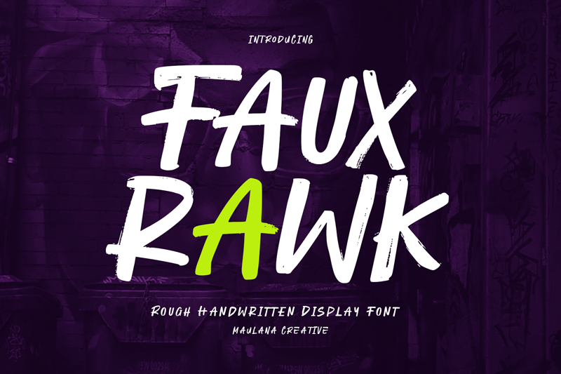 Fauxrawk Font