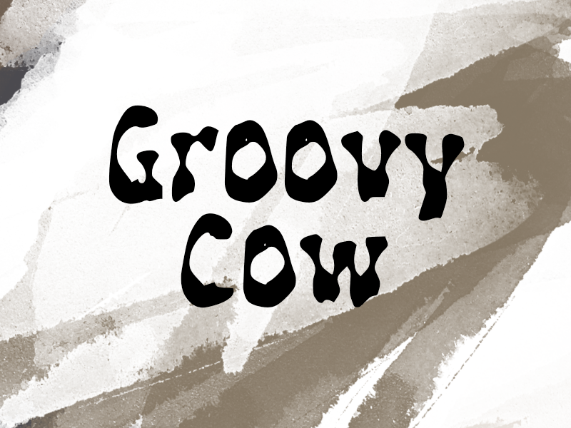 g Groovy Cow Font