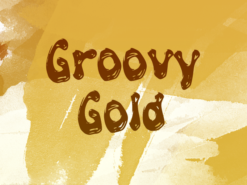 g Groovy Gold Font