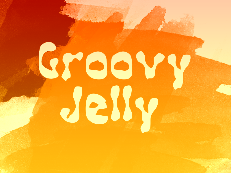 g Groovy Jelly Font