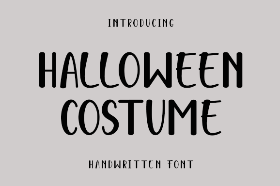 Halloween Costume Font