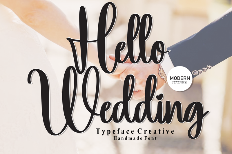 Hello Wedding Font