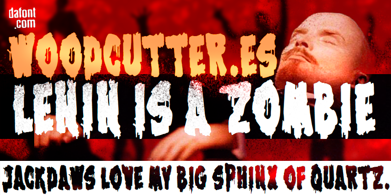 Lenin is a Zombie Font