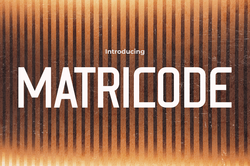 Matricode Font