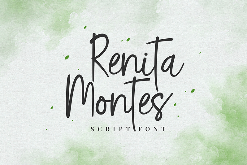 Renita Montes Script Font