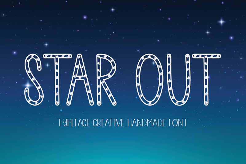 Star Out Font