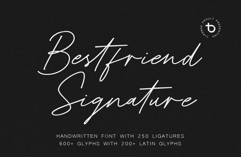 Bestfriend Signature Font